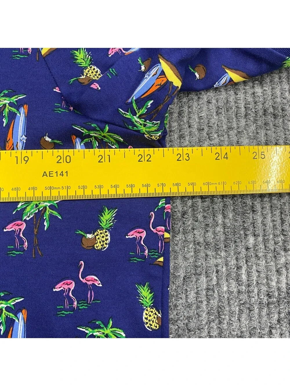 Polo Ralph Lauren Shirt Mens L Classic Fit Blue Tropical Hawaiian Geometric AOP